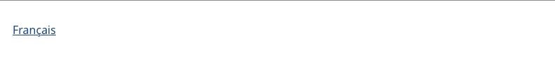 Canada language toggle: a single link reading 'Français'.