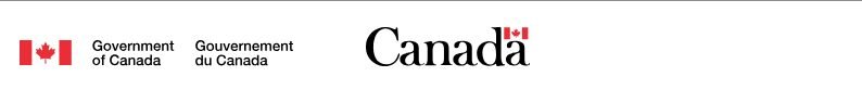 Government of Canada signature: the Canadian flag, 'Government of Canada' and 'Gouvernement du Canada', and the Canada wordmark.